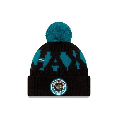 Jacksonville Jaguars Gorra | New Era NFL Cold Weather Sport Knit Beanie Mexico - Negros